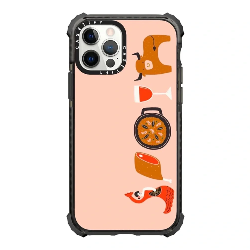 Casetify iPhone 12 Pro Ultra Impact Case Spain Flamenco Jamon Wine Bull …